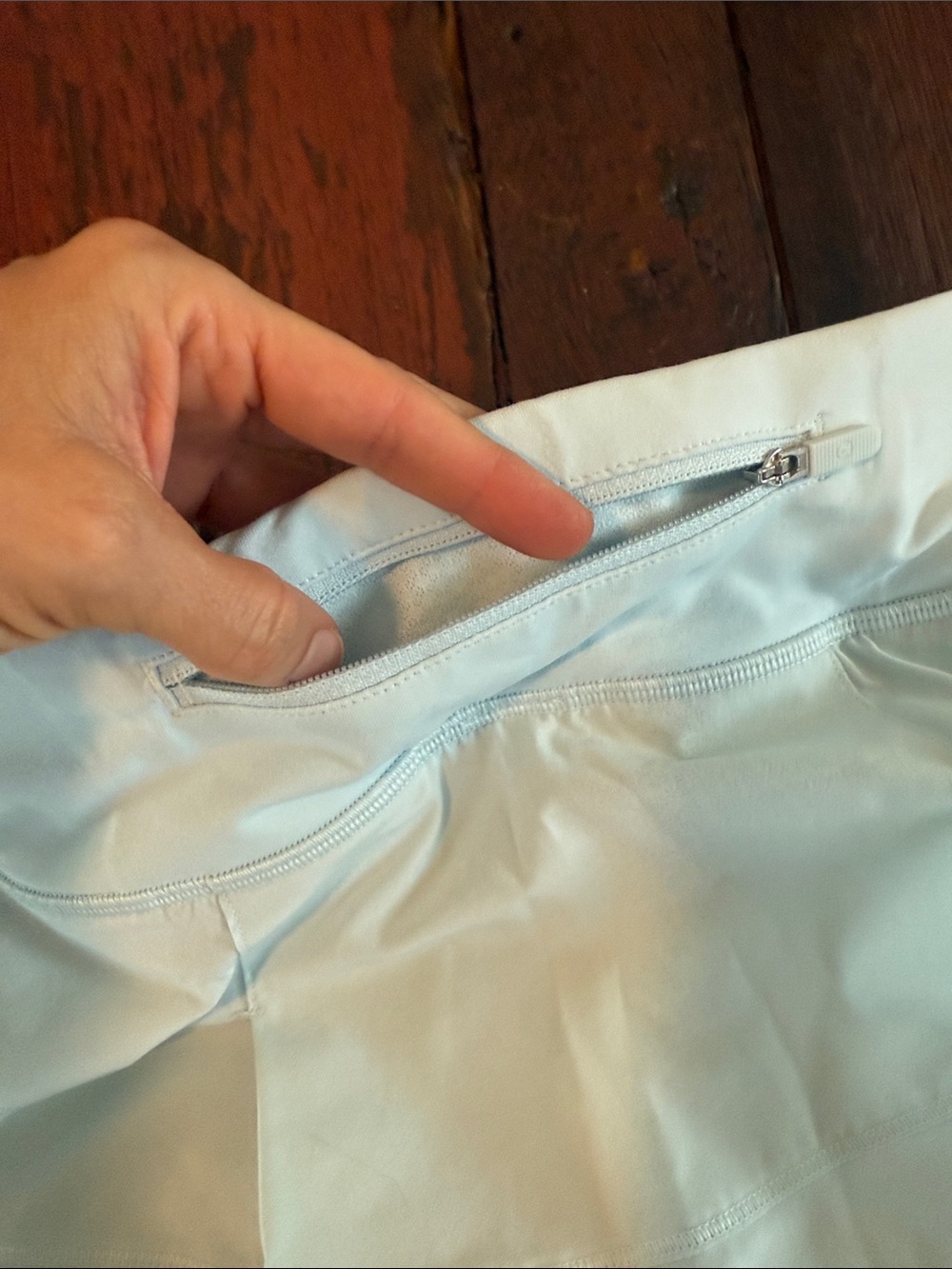 Lululemon Sz 4 Light Blue Athletic Skort. Excellent condition - Picture 5 of 7